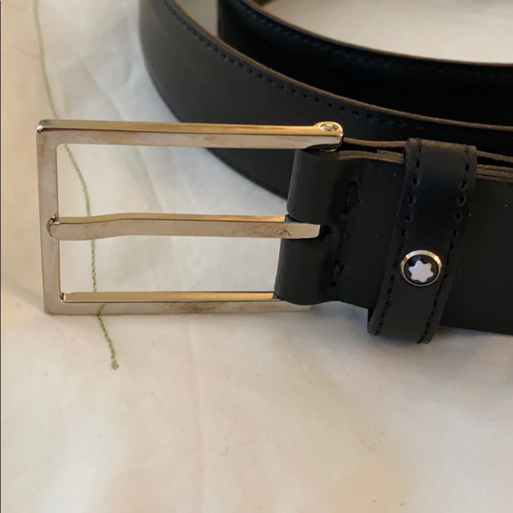 Mont Blanc Black belt - uncut approx 40”